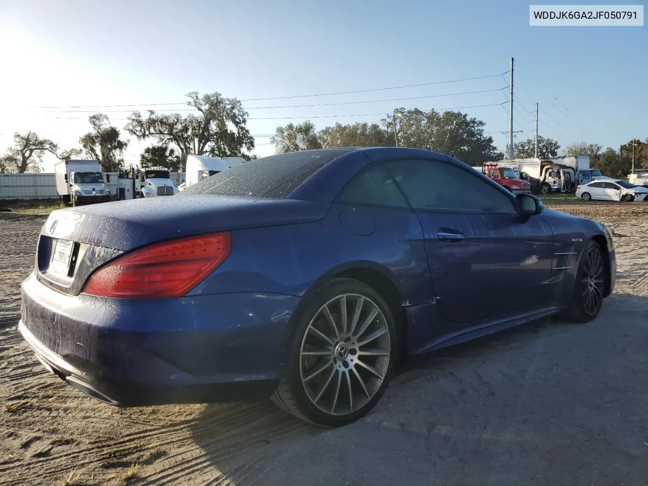 2018 Mercedes-Benz Sl 450 VIN: WDDJK6GA2JF050791 Lot: 75224804