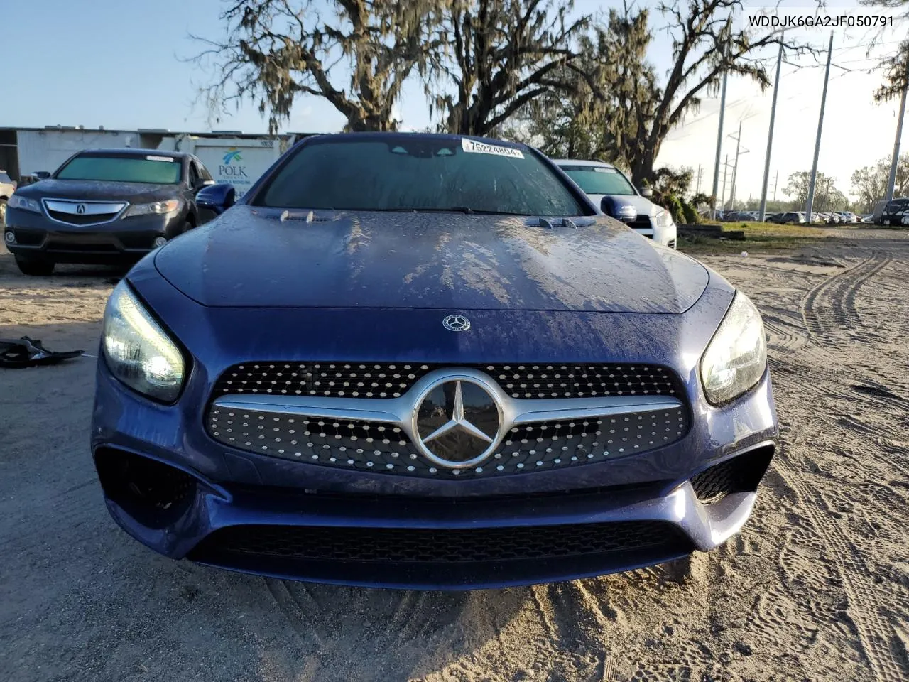 2018 Mercedes-Benz Sl 450 VIN: WDDJK6GA2JF050791 Lot: 75224804