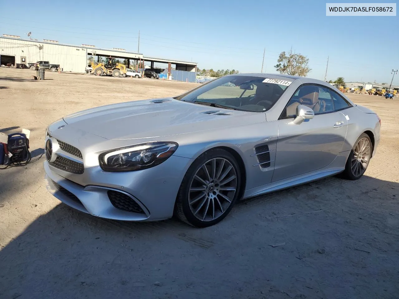 2020 Mercedes-Benz Sl 550 VIN: WDDJK7DA5LF058672 Lot: 77792114