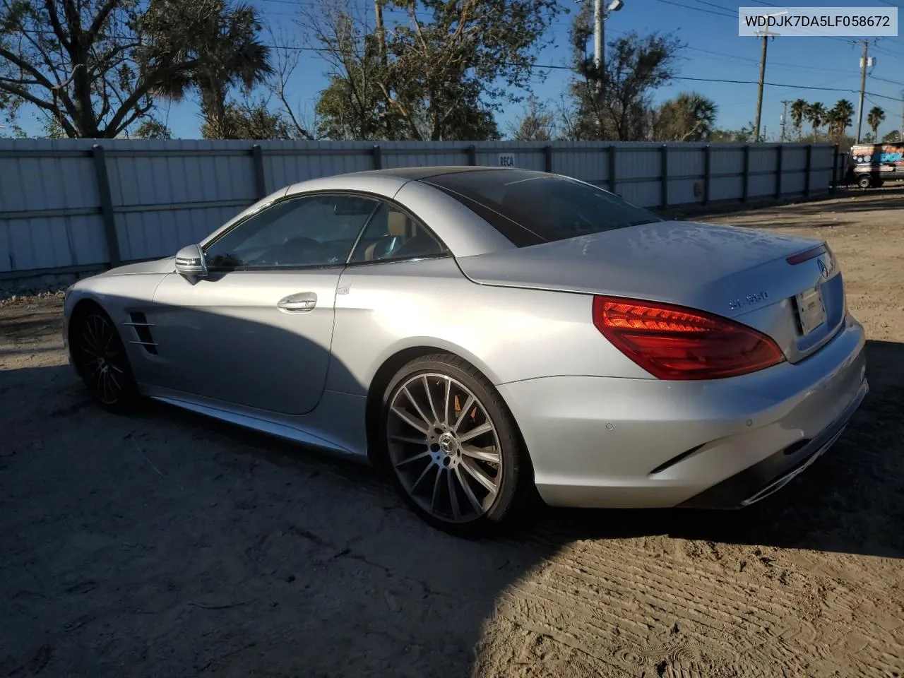 2020 Mercedes-Benz Sl 550 VIN: WDDJK7DA5LF058672 Lot: 77792114