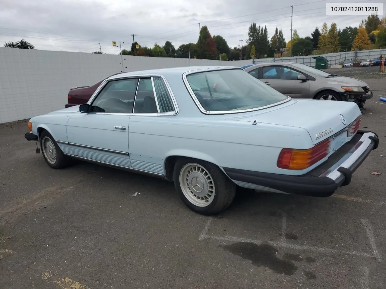 1976 Mercedes-Benz 450 Slc VIN: 10702412011288 Lot: 75312904