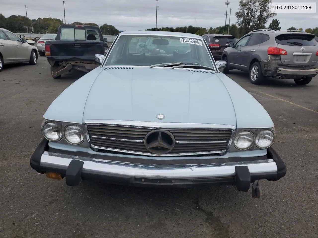 1976 Mercedes-Benz 450 Slc VIN: 10702412011288 Lot: 75312904