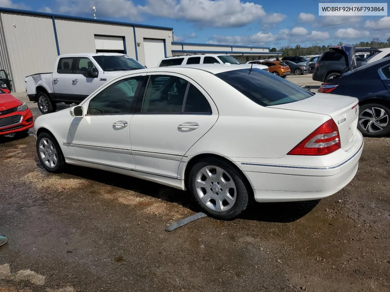 2006 Mercedes-Benz C 280 4Matic VIN: WDBRF92H76F793864 Lot: 72433124