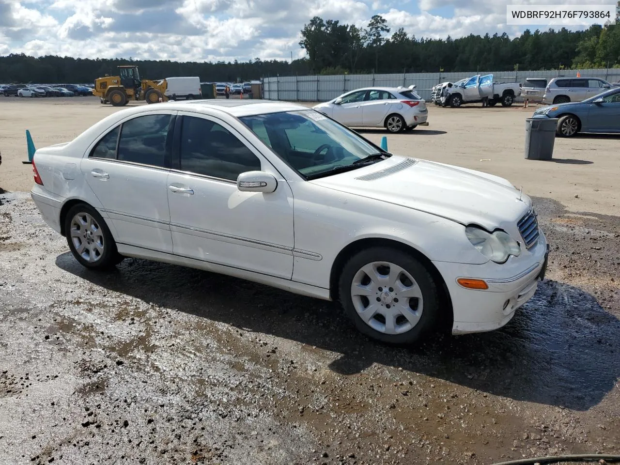 2006 Mercedes-Benz C 280 4Matic VIN: WDBRF92H76F793864 Lot: 72433124