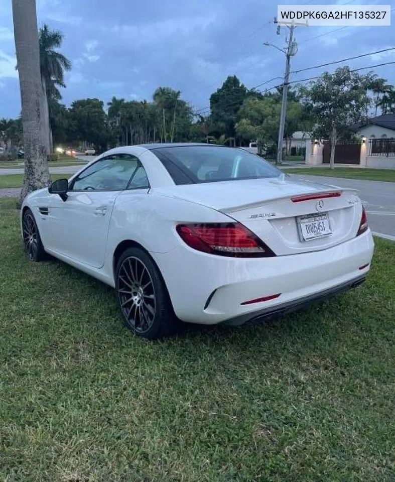 2017 Mercedes-Benz Slc 43 Amg VIN: WDDPK6GA2HF135327 Lot: 80170234