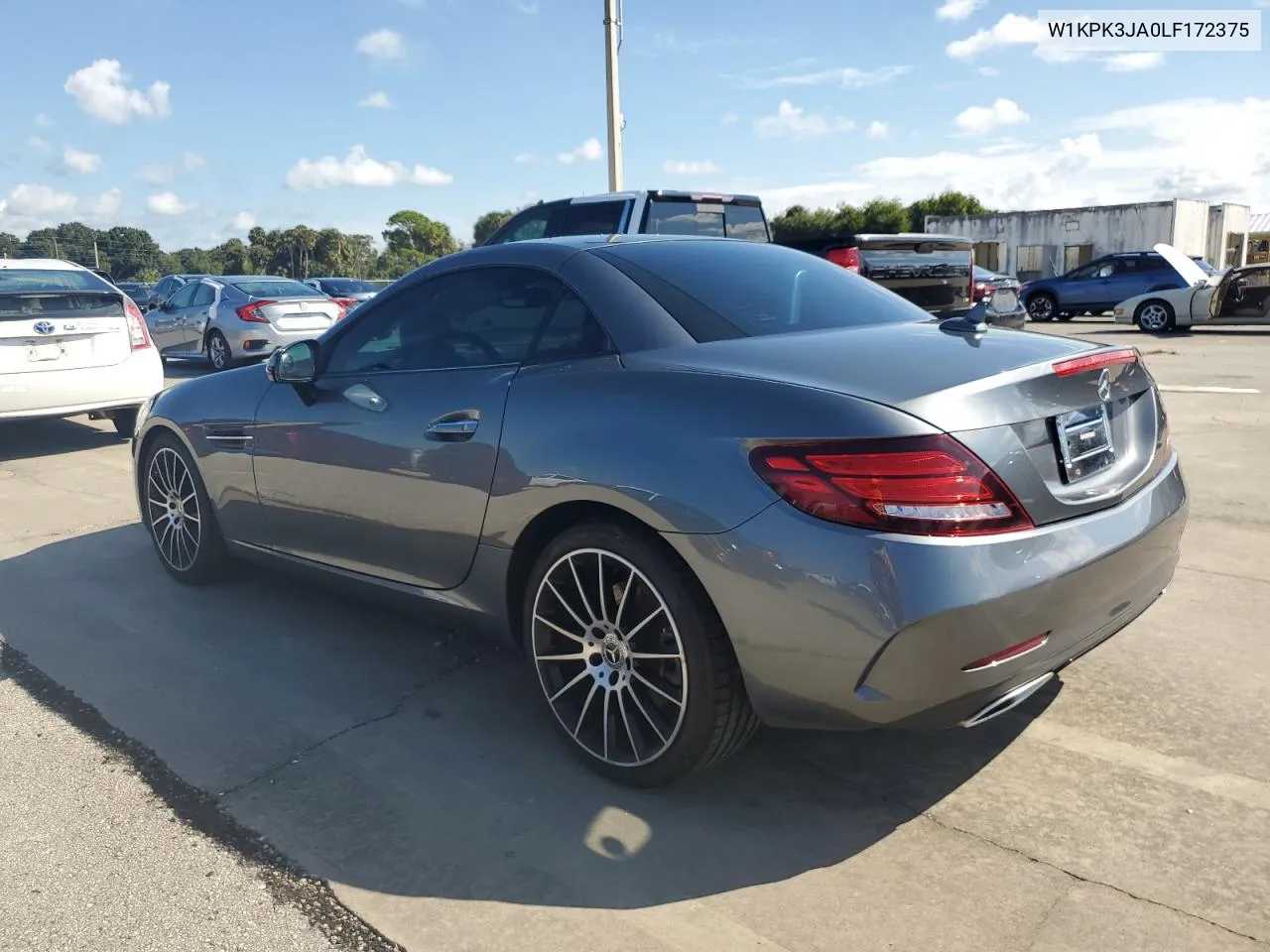 2020 Mercedes-Benz Slc 300 VIN: W1KPK3JA0LF172375 Lot: 73928644