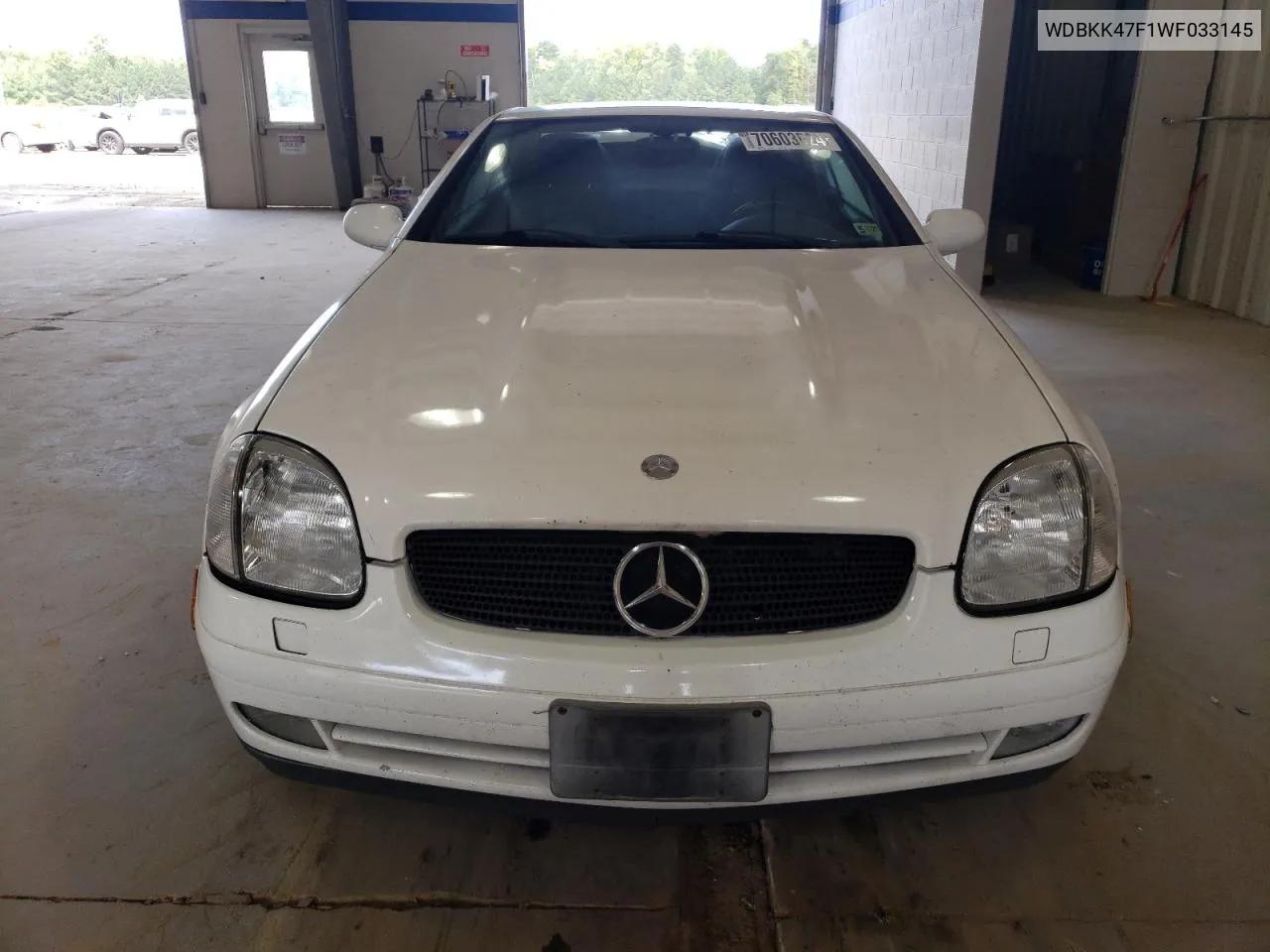 1998 Mercedes-Benz Slk 230 Kompressor VIN: WDBKK47F1WF033145 Lot: 70603624