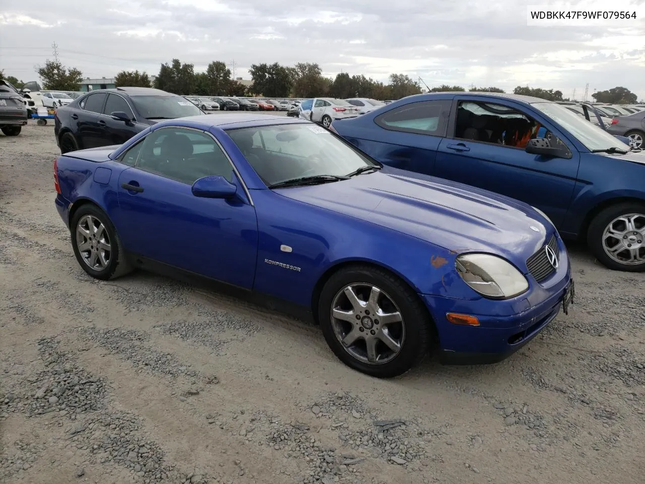 1998 Mercedes-Benz Slk 230 Kompressor VIN: WDBKK47F9WF079564 Lot: 71497654