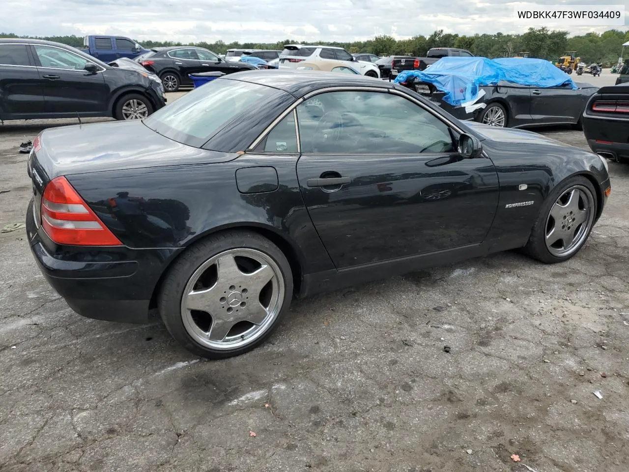 1998 Mercedes-Benz Slk 230 Kompressor VIN: WDBKK47F3WF034409 Lot: 71972994