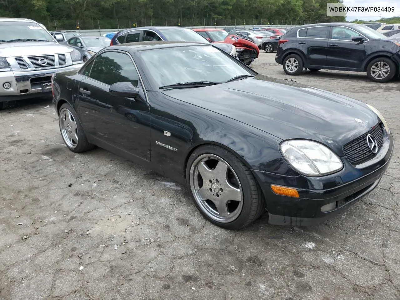 1998 Mercedes-Benz Slk 230 Kompressor VIN: WDBKK47F3WF034409 Lot: 71972994