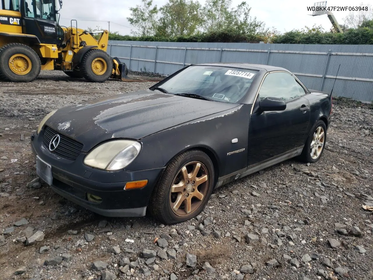 1998 Mercedes-Benz Slk 230 Kompressor VIN: WDBKK47F2WF063948 Lot: 73257714