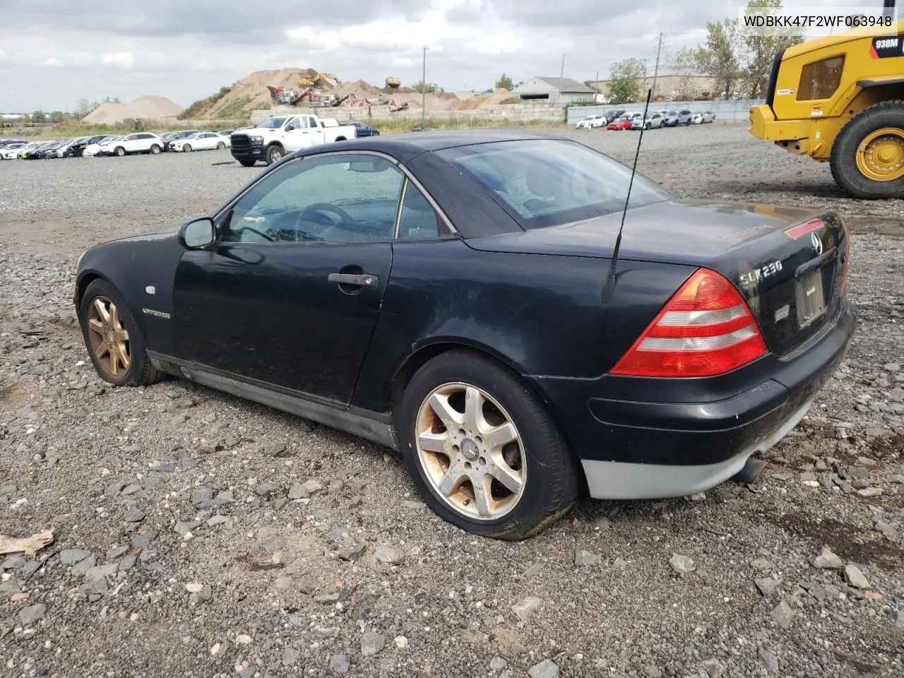 1998 Mercedes-Benz Slk 230 Kompressor VIN: WDBKK47F2WF063948 Lot: 73257714