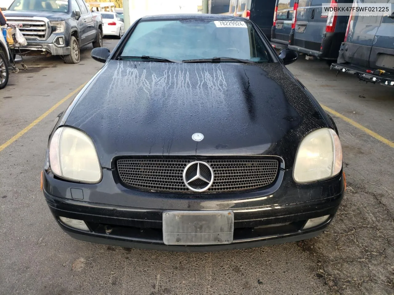 1998 Mercedes-Benz Slk 230 Kompressor VIN: WDBKK47F5WF021225 Lot: 78229924