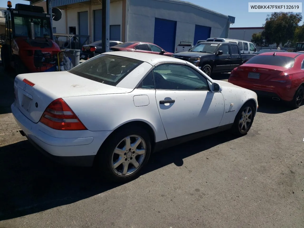 1999 Mercedes-Benz Slk 230 Kompressor VIN: WDBKK47F9XF132619 Lot: 70048594