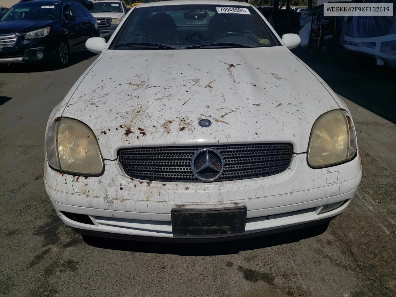 1999 Mercedes-Benz Slk 230 Kompressor VIN: WDBKK47F9XF132619 Lot: 70048594