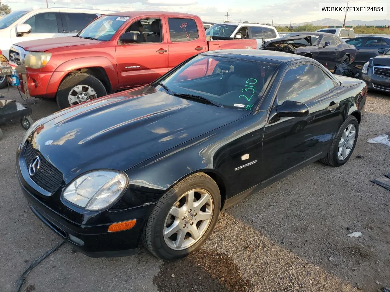 1999 Mercedes-Benz Slk 230 Kompressor VIN: WDBKK47F1XF124854 Lot: 73160604