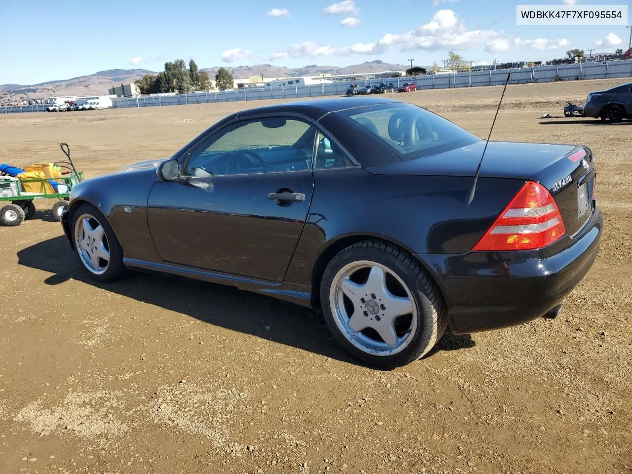 1999 Mercedes-Benz Slk 230 Kompressor VIN: WDBKK47F7XF095554 Lot: 81004784