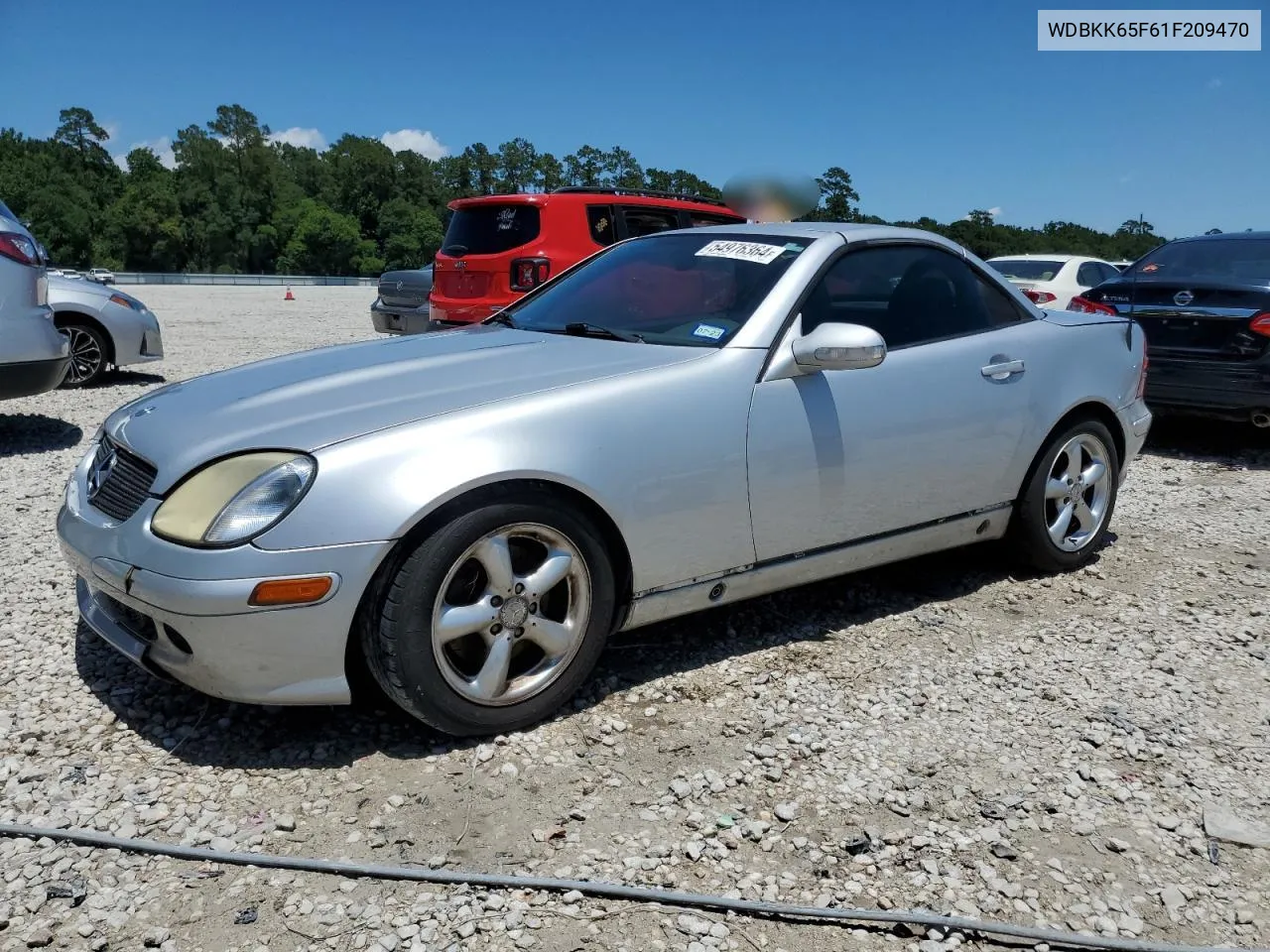 2001 Mercedes-Benz Slk 320 VIN: WDBKK65F61F209470 Lot: 54976364