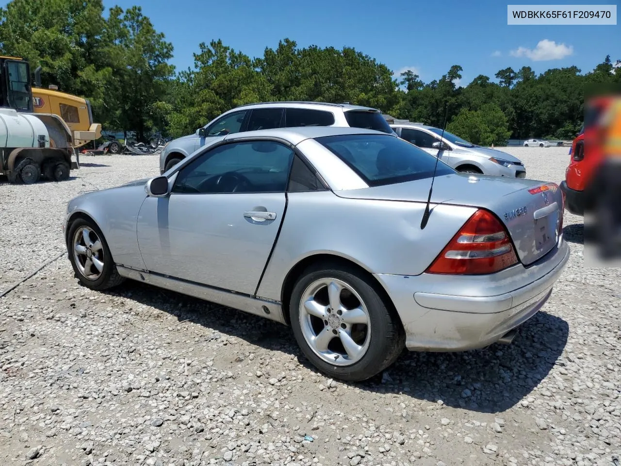 2001 Mercedes-Benz Slk 320 VIN: WDBKK65F61F209470 Lot: 54976364