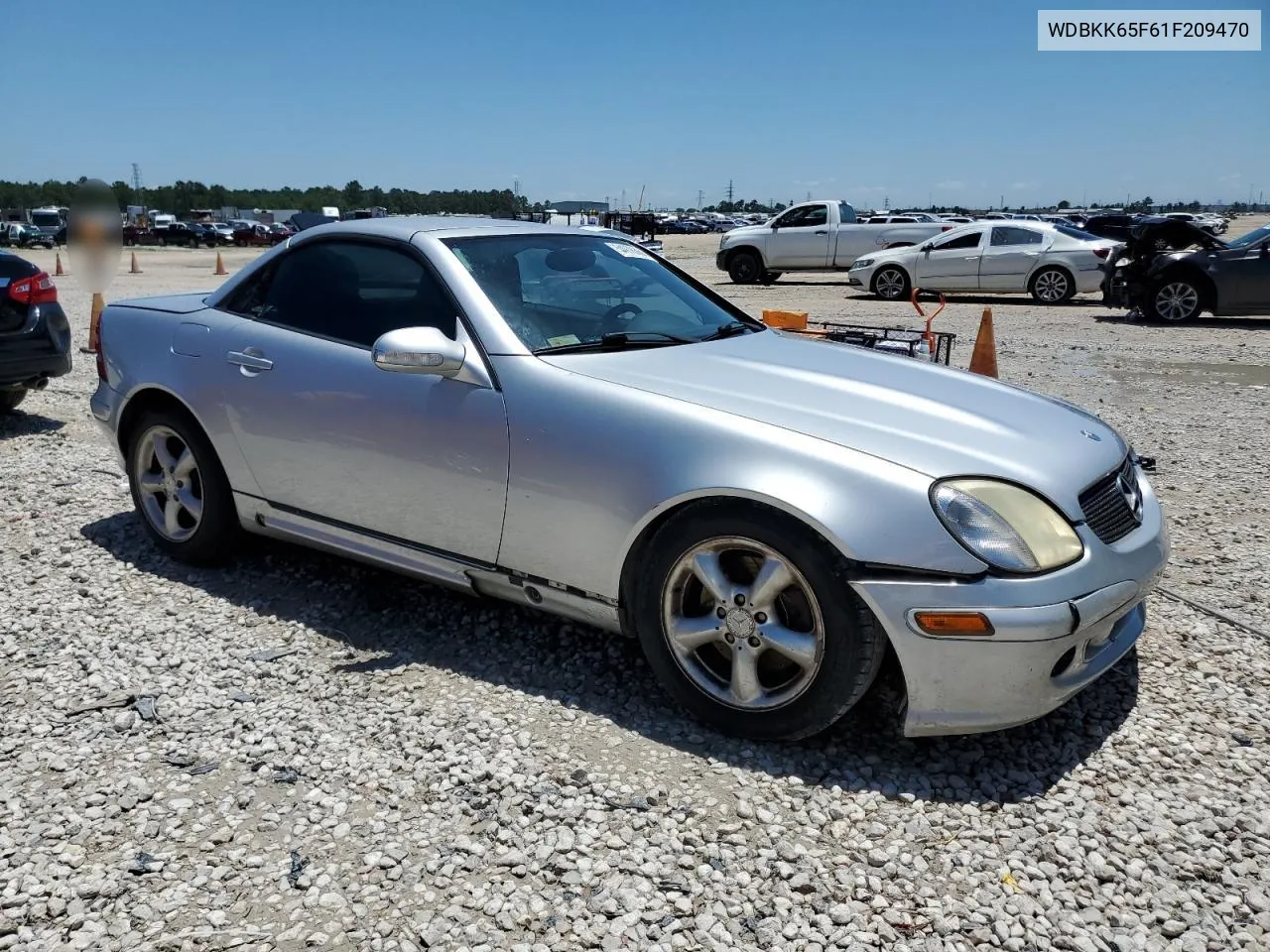 2001 Mercedes-Benz Slk 320 VIN: WDBKK65F61F209470 Lot: 54976364