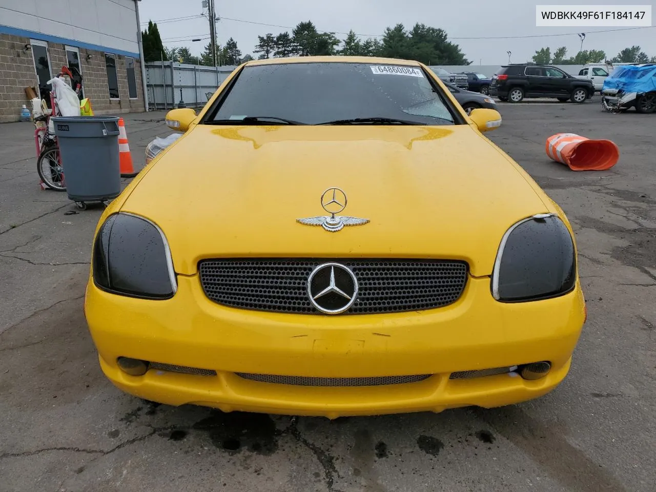 2001 Mercedes-Benz Slk 230 Kompressor VIN: WDBKK49F61F184147 Lot: 64860084