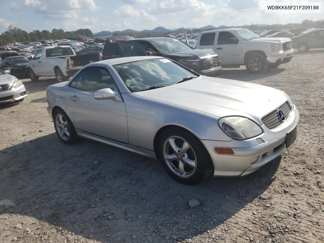 2001 Mercedes-Benz Slk 320 VIN: WDBKK65F21F209188 Lot: 74171374