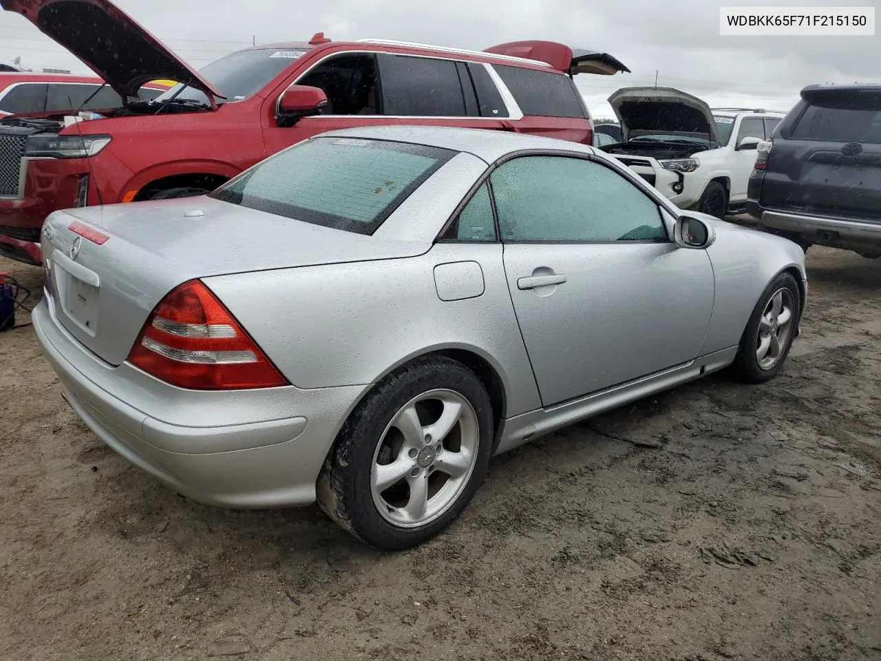 2001 Mercedes-Benz Slk 320 VIN: WDBKK65F71F215150 Lot: 74977864