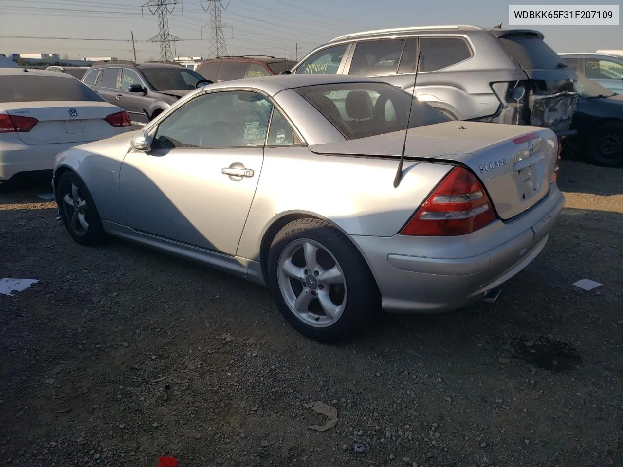 2001 Mercedes-Benz Slk 320 VIN: WDBKK65F31F207109 Lot: 75494174