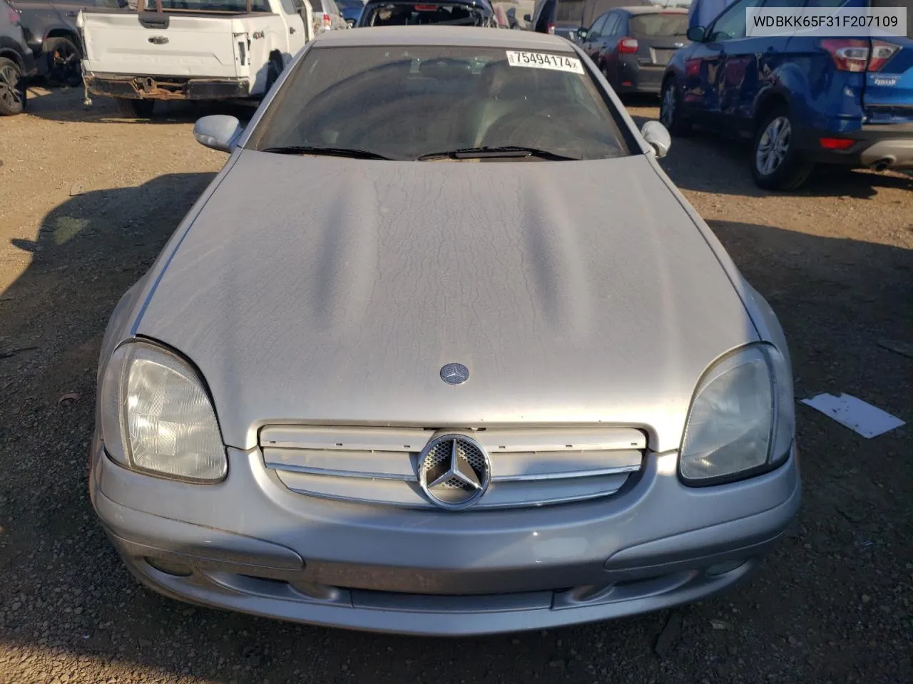 2001 Mercedes-Benz Slk 320 VIN: WDBKK65F31F207109 Lot: 75494174