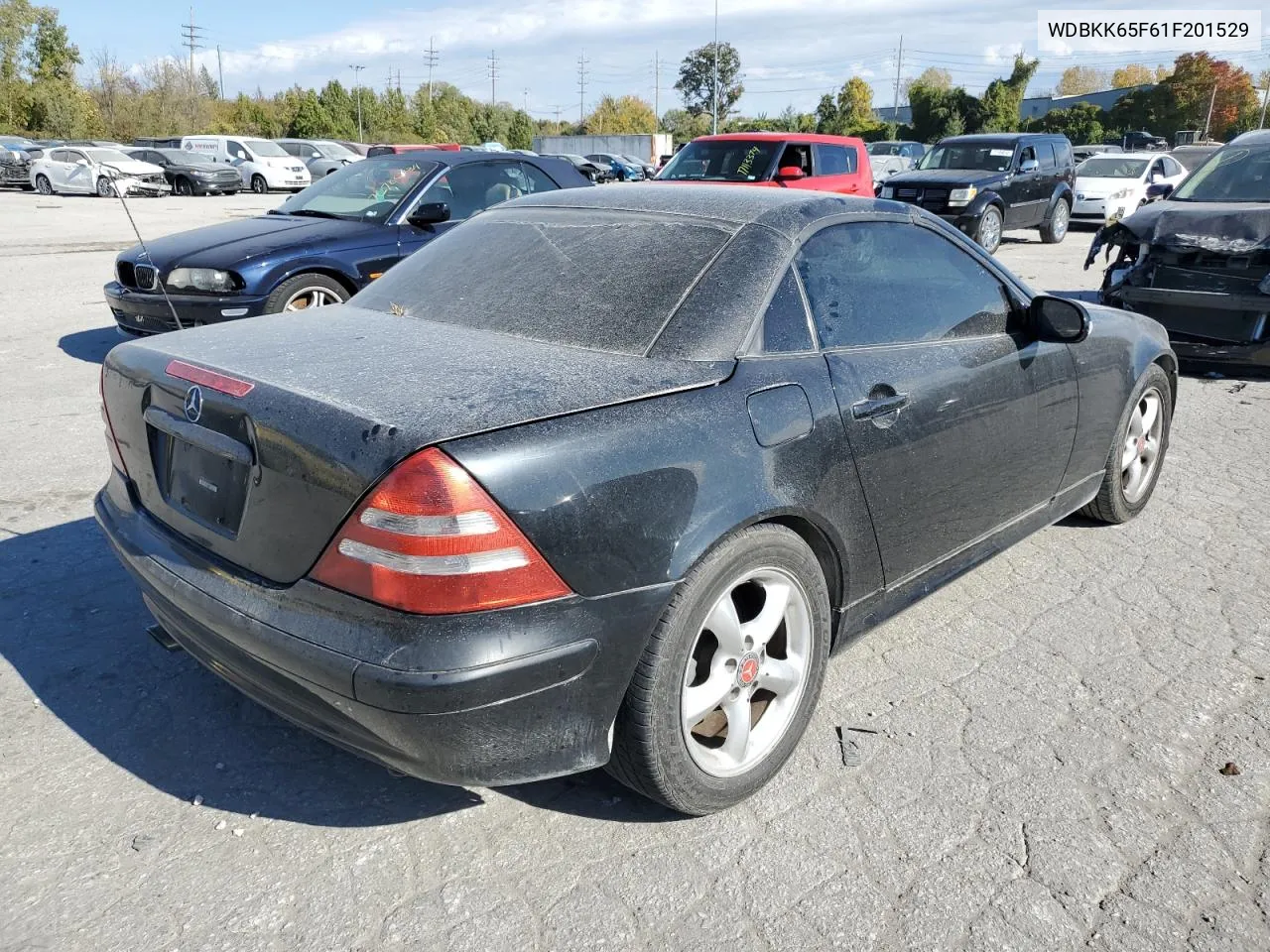 2001 Mercedes-Benz Slk 320 VIN: WDBKK65F61F201529 Lot: 77143924