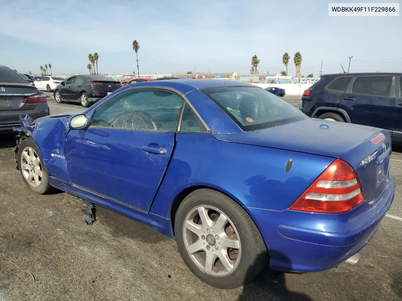 2001 Mercedes-Benz Slk 230 Kompressor VIN: WDBKK49F11F229866 Lot: 79446964