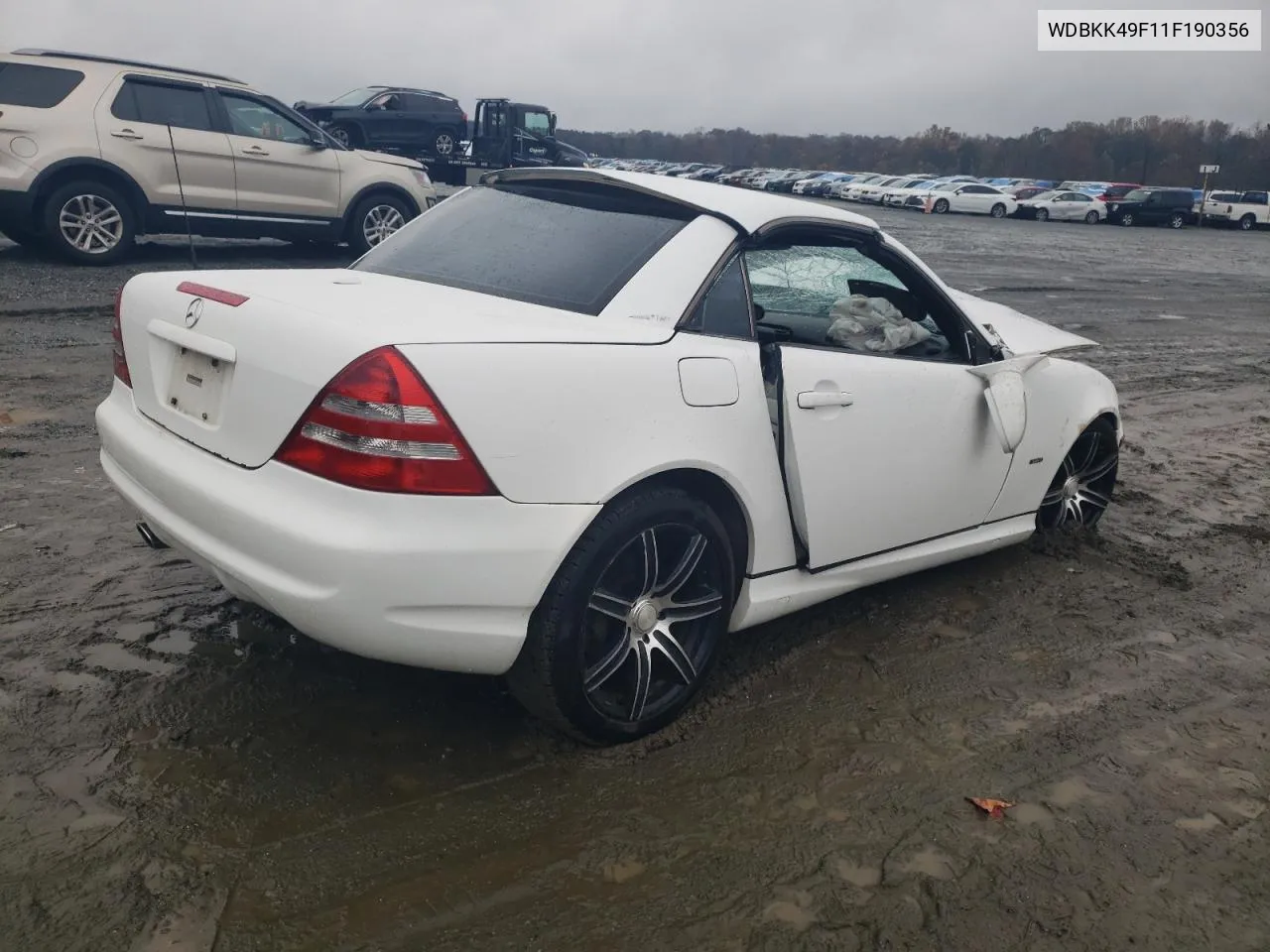 2001 Mercedes-Benz Slk 230 Kompressor VIN: WDBKK49F11F190356 Lot: 79548904