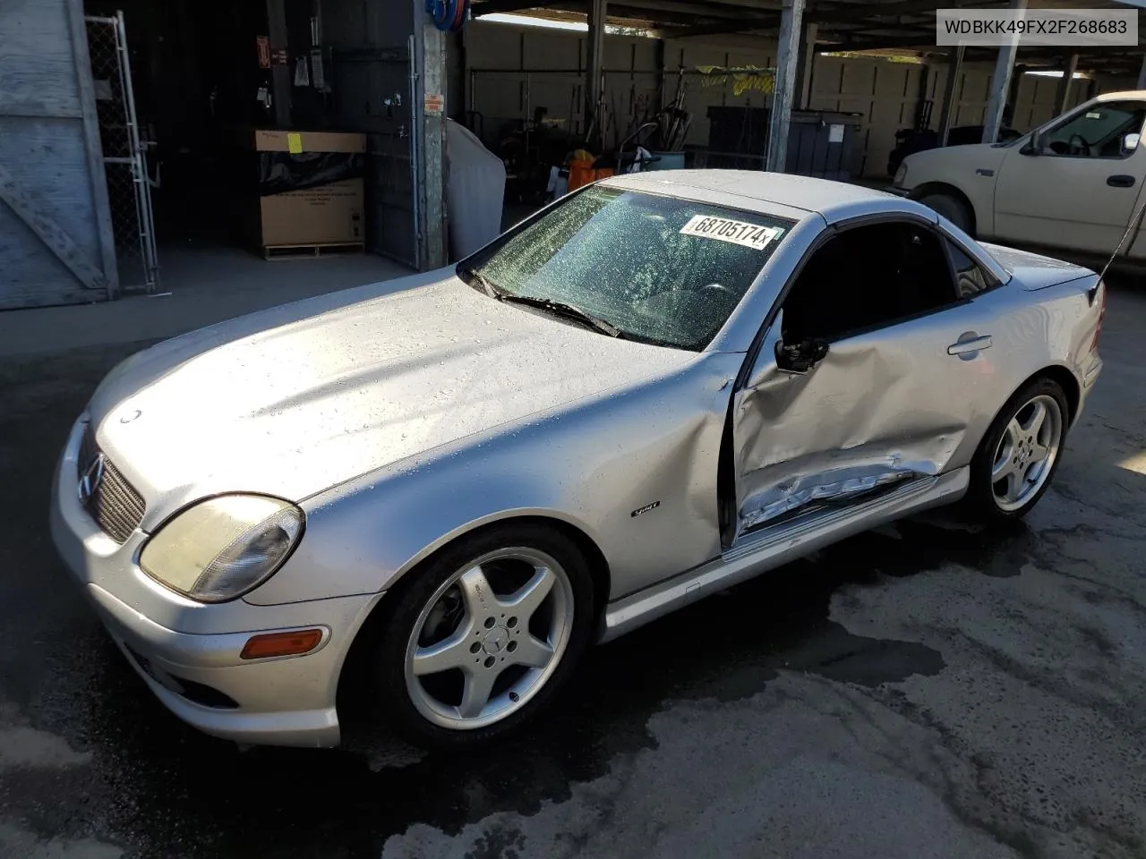 2002 Mercedes-Benz Slk 230 Kompressor VIN: WDBKK49FX2F268683 Lot: 68705174