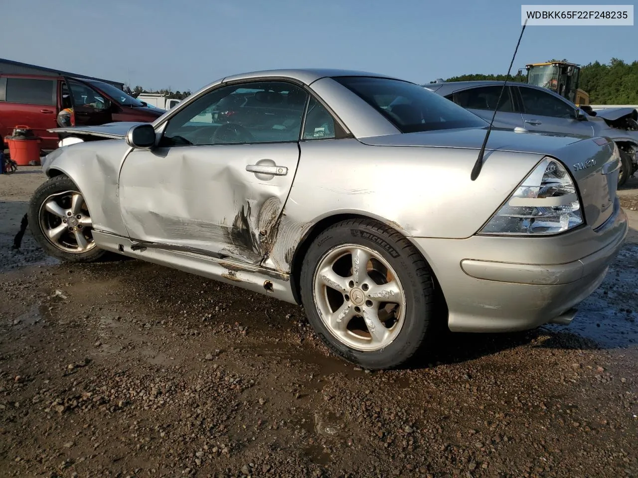 2002 Mercedes-Benz Slk 320 VIN: WDBKK65F22F248235 Lot: 71177974