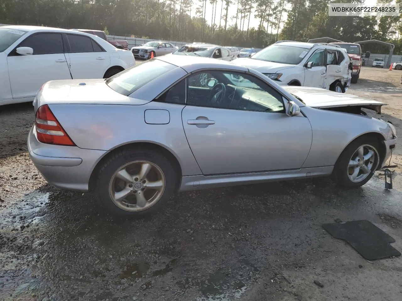 2002 Mercedes-Benz Slk 320 VIN: WDBKK65F22F248235 Lot: 71177974