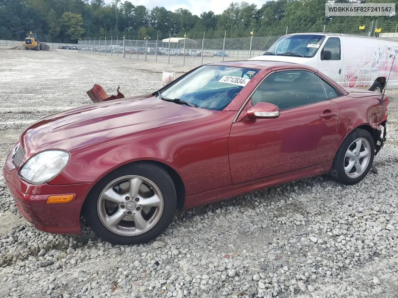 2002 Mercedes-Benz Slk 320 VIN: WDBKK65F82F241547 Lot: 73712834