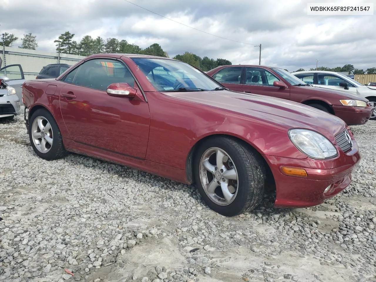 2002 Mercedes-Benz Slk 320 VIN: WDBKK65F82F241547 Lot: 73712834