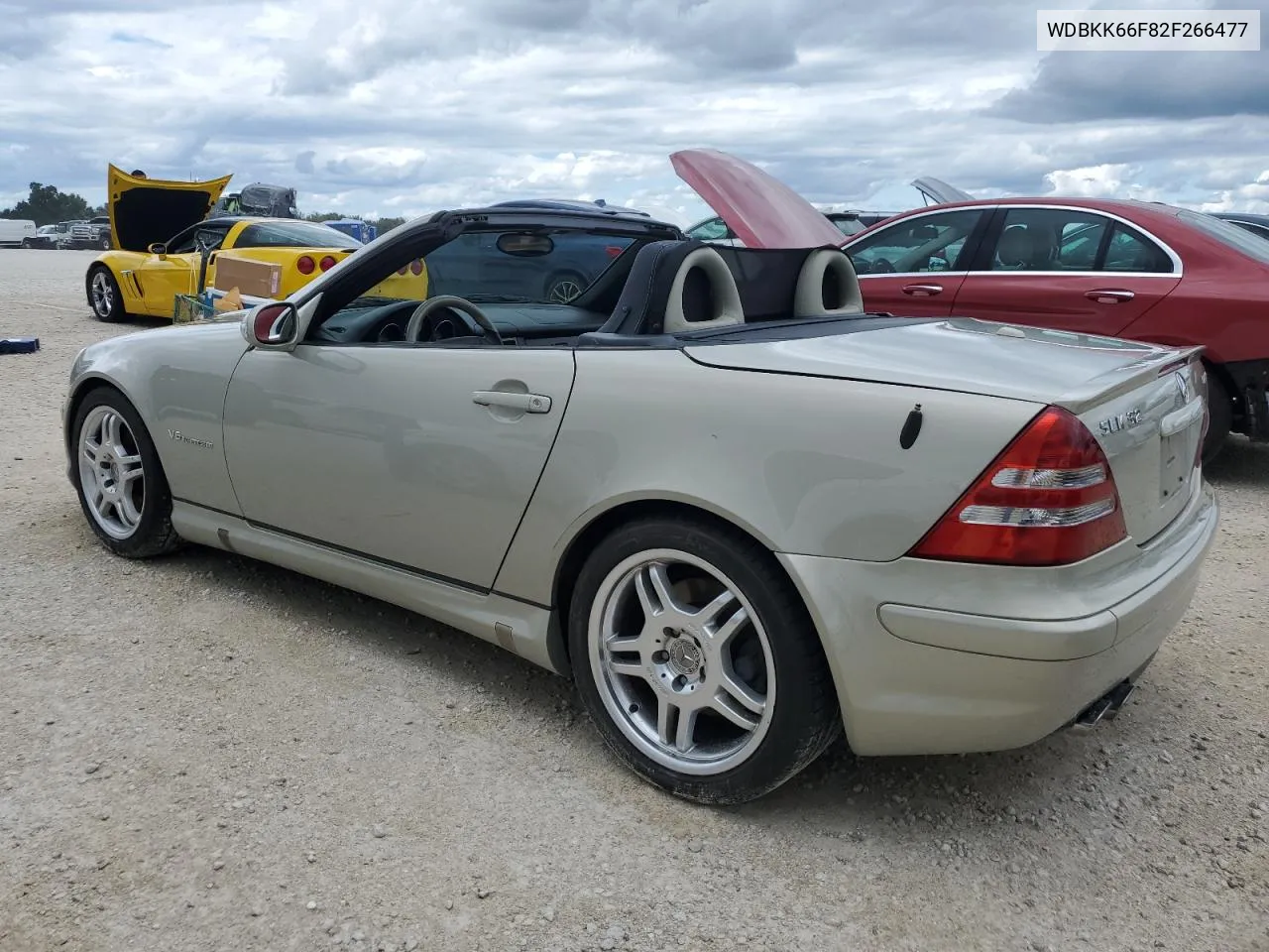 2002 Mercedes-Benz Slk 32 Amg Kompressor VIN: WDBKK66F82F266477 Lot: 74134254