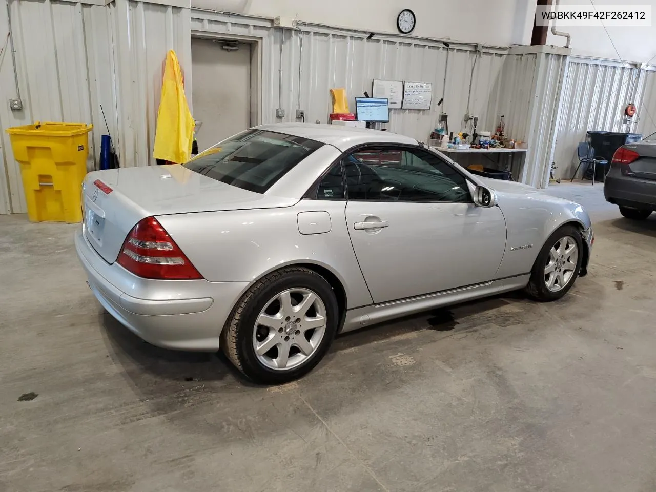 2002 Mercedes-Benz Slk 230 Kompressor VIN: WDBKK49F42F262412 Lot: 74314334