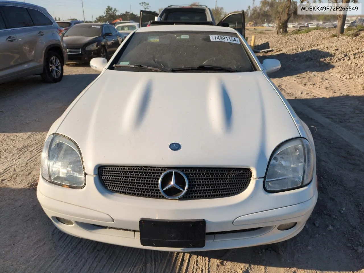 2002 Mercedes-Benz Slk 230 Kompressor VIN: WDBKK49F72F266549 Lot: 74991154