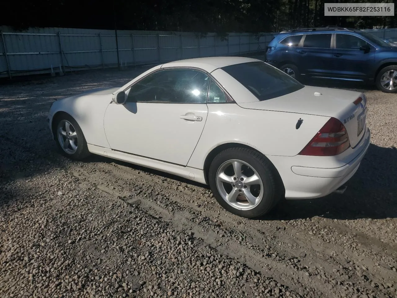 2002 Mercedes-Benz Slk 320 VIN: WDBKK65F82F253116 Lot: 77807204