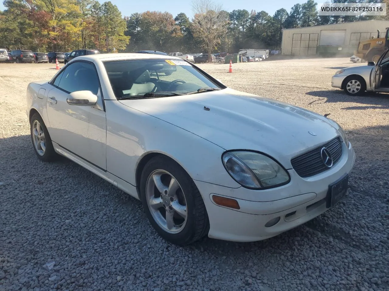 2002 Mercedes-Benz Slk 320 VIN: WDBKK65F82F253116 Lot: 77807204