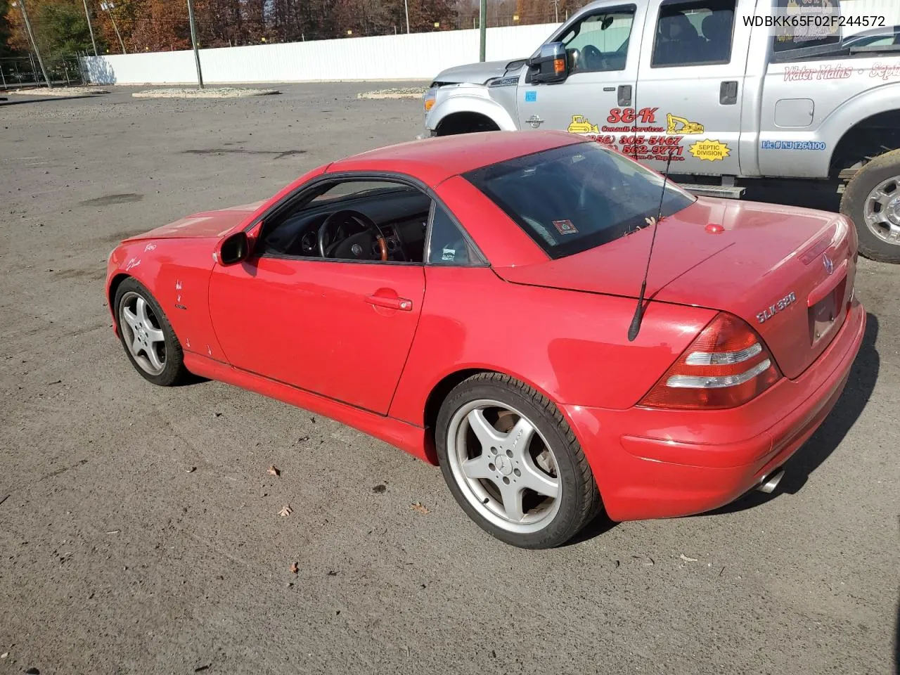 2002 Mercedes-Benz Slk 320 VIN: WDBKK65F02F244572 Lot: 78491404