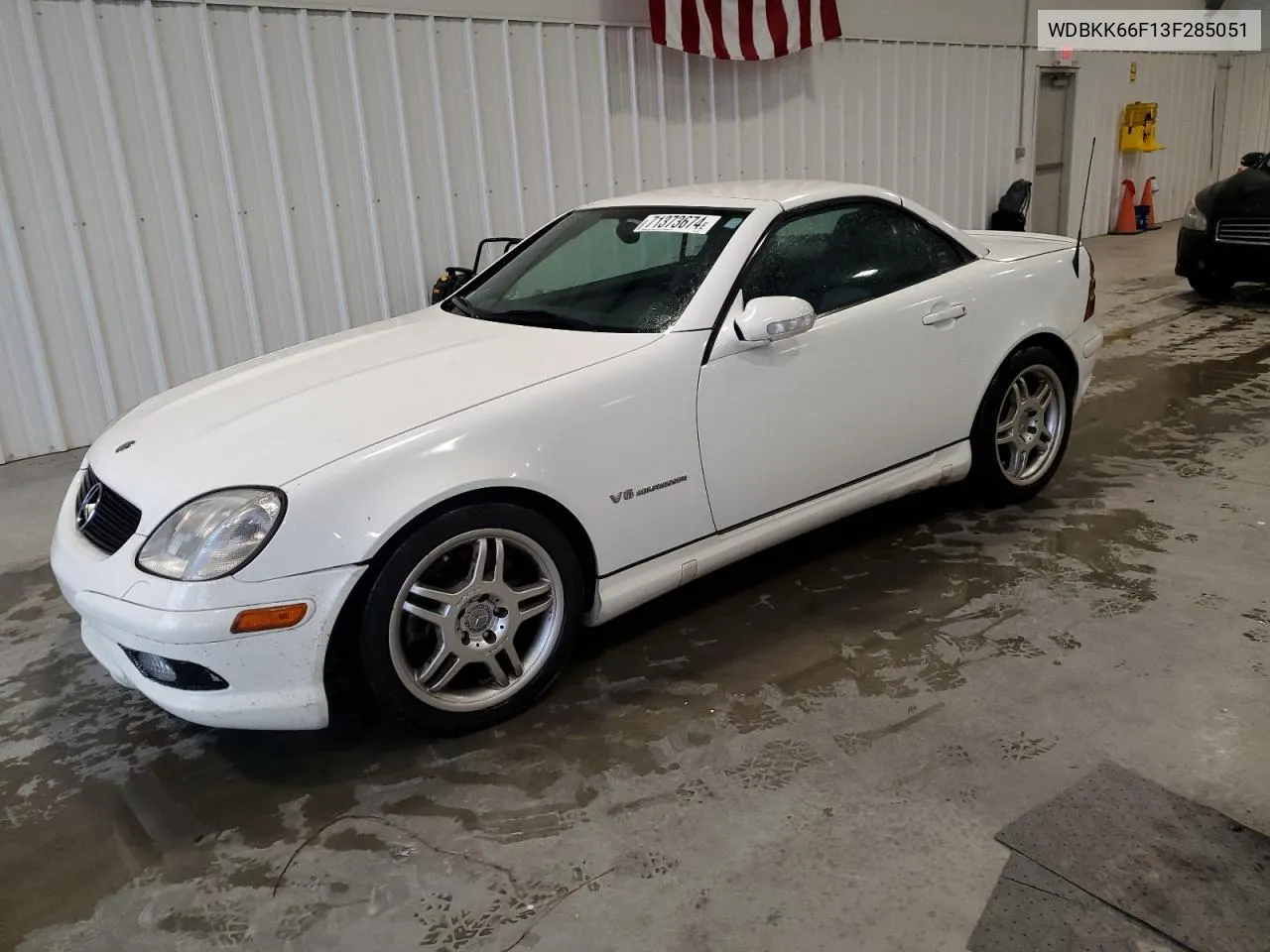 2003 Mercedes-Benz Slk 32 Amg Kompressor VIN: WDBKK66F13F285051 Lot: 71373674