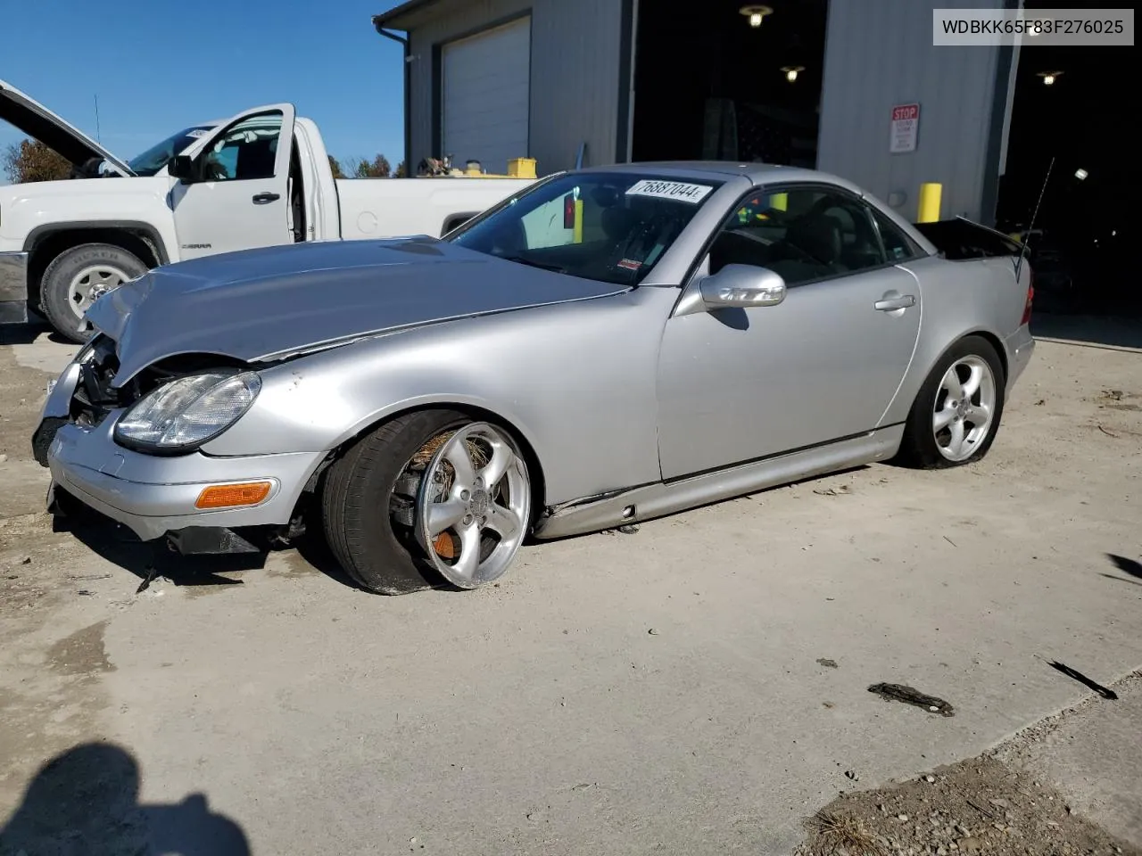 2003 Mercedes-Benz Slk 320 VIN: WDBKK65F83F276025 Lot: 76887044