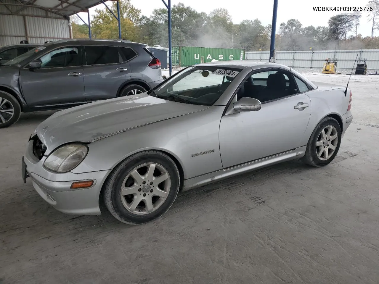 2003 Mercedes-Benz Slk 230 Kompressor VIN: WDBKK49F03F276776 Lot: 78152404