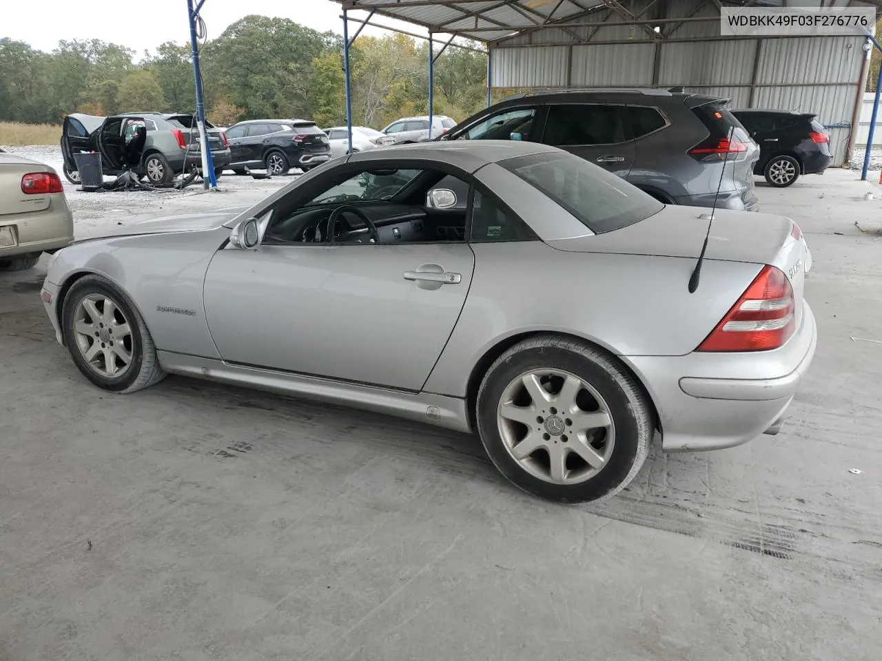 2003 Mercedes-Benz Slk 230 Kompressor VIN: WDBKK49F03F276776 Lot: 78152404