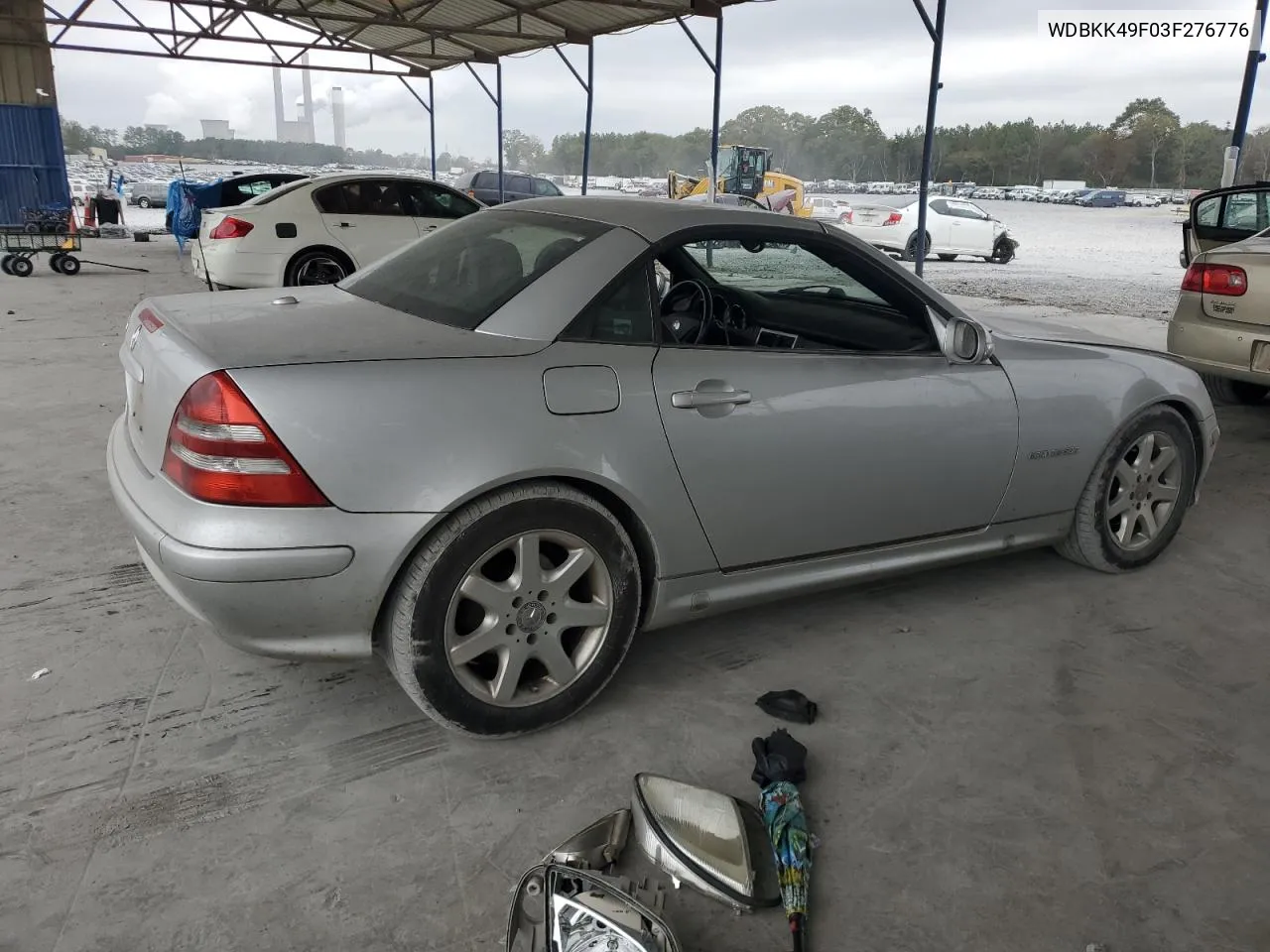 2003 Mercedes-Benz Slk 230 Kompressor VIN: WDBKK49F03F276776 Lot: 78152404