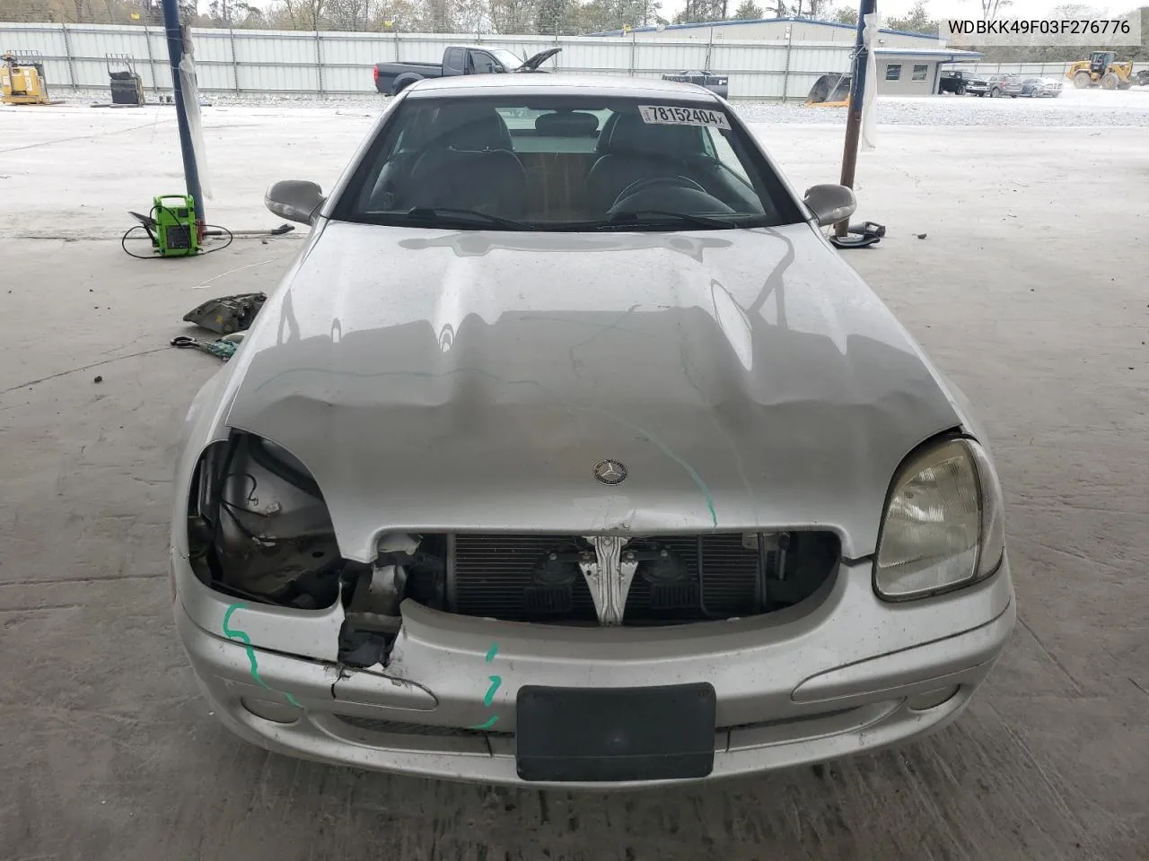 2003 Mercedes-Benz Slk 230 Kompressor VIN: WDBKK49F03F276776 Lot: 78152404