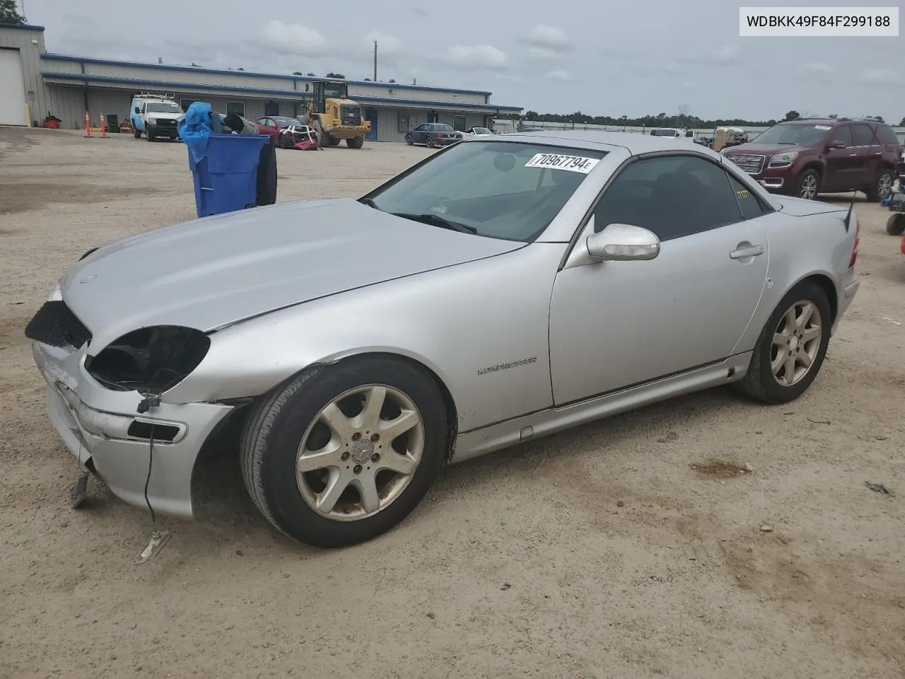 2004 Mercedes-Benz Slk 230 Kompressor VIN: WDBKK49F84F299188 Lot: 70967794